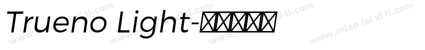 Trueno Light字体转换